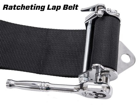 SFI 16.1 Certified 5-Point Racing Harness - V-Mount, 3" Latch & Link, Gray
