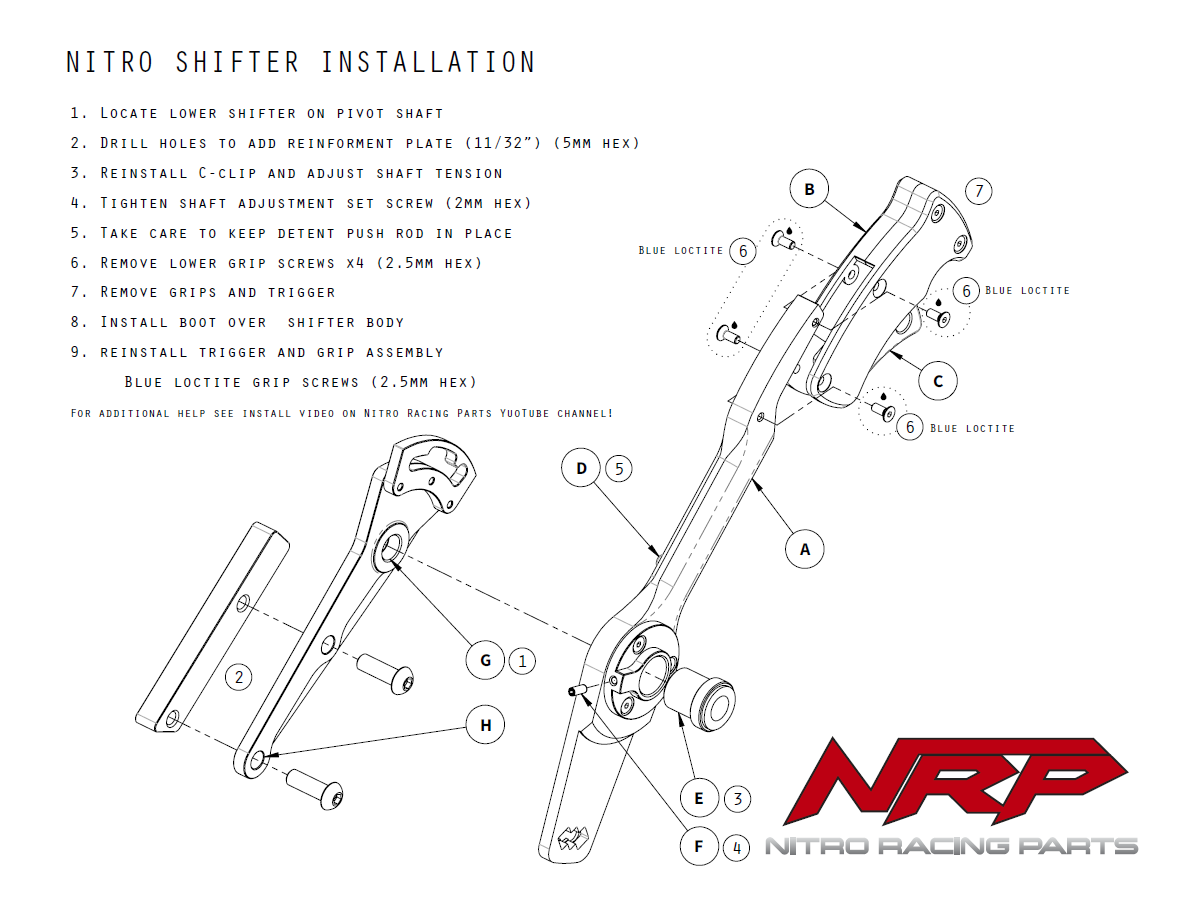 NRP Quick Shot Gated Shifter – Nitro Racing Parts